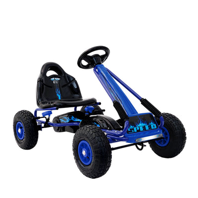 NNEDSZ Pedal Go Kart Car Ride On Toys Racing Bike Rubber Tyre Adjustable Seat-0