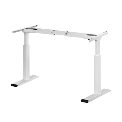 NNEDSZ Artiss Standing Desk Frame Only Dual Motor Motorised White-0