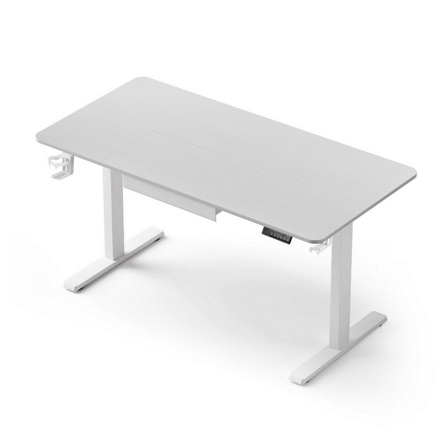 Artiss Electric Standing Desk 140cm Adjustable Height Motorised Home Office Desk Drawer-0
