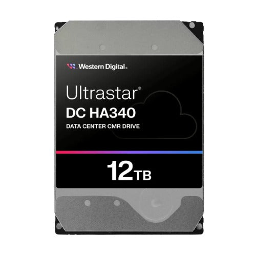 Western Digital 0B47063 Ultrastar DC HA340 Data Center 3.5” SATA HDD - 12TB Read/Wright 150/465 IOPS SATA 267MB/s