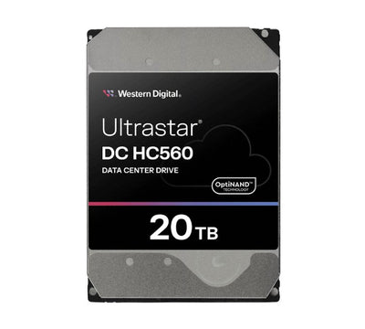 Western Digital WD Ultrastar DC HC560 20TB 3.5" SATA 7200 RPM Cache 512MB 5-year limited warranty WUH722020BLE6L4