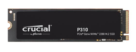 Micron (Crucial) Crucial P310 1TB Gen4 2280 NVMe SSD 7100/6000 MB/s R/W 220TBW 1000K/1200K IOPS 1.5M hrs MTTF Full-Drive