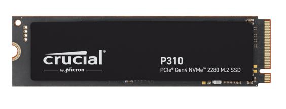 Micron (Crucial) Crucial P310 500GB Gen4 2280 NVMe SSD 6600/3500 MB/s R/W 110TBW 520K/890K IOPS 1.5M hrs MTTF Full-Drive