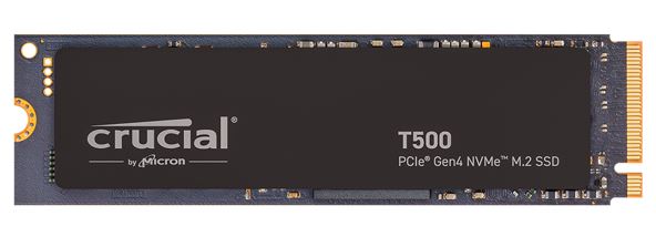 Micron (Crucial) Crucial T500 1TB Gen4 NVMe SSD - 7300/6800 MB/s R/W 600TBW 1440K IOPs 1.5M hrs MTTF Acronis True Image 