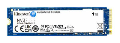 Kingston SNV3S NV3 1TB PCle 4.0x4 NVMe M.2 2280 SSD 6000/4000MB/s compaitible Notebook and SFF 5Y Limited
