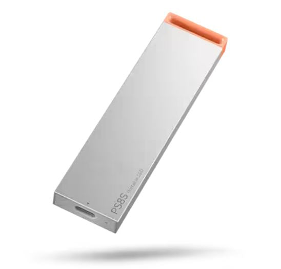 Lenovo PS8S 1TB External Portable SSD ~1050MB/s USB3.2 Gen2 USB-C Stylish Metal Body Lightweight 40g Durable for