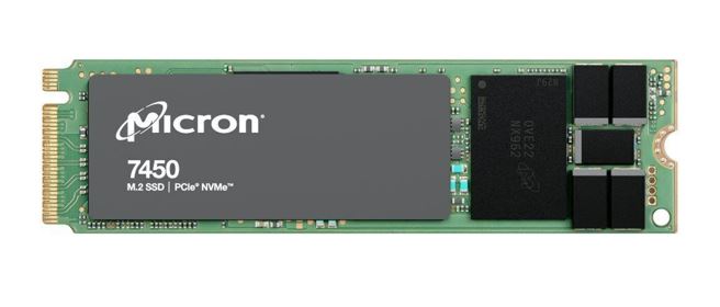 Micron (Crucial) Micron 7450 Pro 480GB Gen4 NVMe Enterprise SSD 2280 M.2 5000/700 MB/s R/W 280K/40K IOPS 800TBW 1DWPD 2M