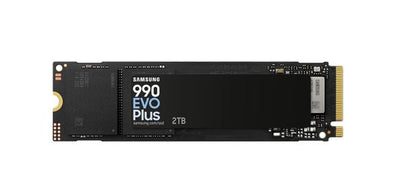 Samsung 990 EVO Plus 2TB PCIe Gen5 NVMe SSD 7250MB/s 6300MB/s R/W 1000K/1350K IOPS 1200TBW 1.5M hrs V-NAND TLC AES