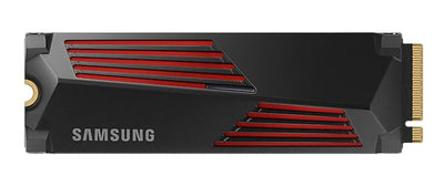 Samsung 990 Pro 4TB with Heatsink Gen4 NVMe SSD 7450MB/s 6900MB/s R/W 1600K/1550K IOPS 2400TBW 1.5M Hrs MTBF for