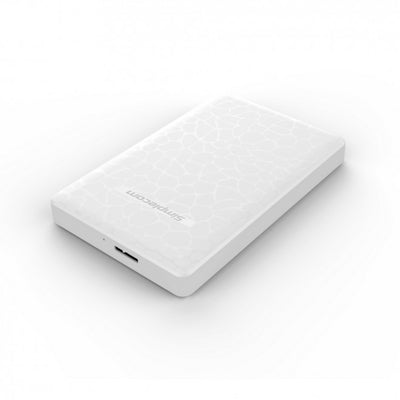 Simplecom SE101 Compact Tool-Free 2.5'' SATA to USB 3.0 HDD/SSD Enclosure White Compatible with 7mm and 9.5mm