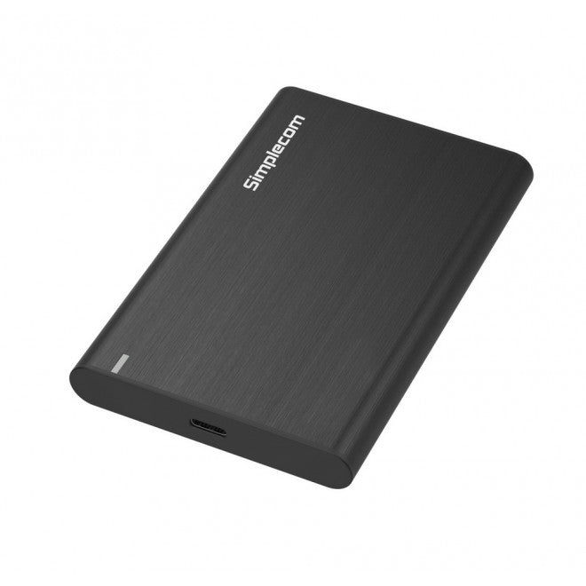 Simplecom SE221 Aluminium 2.5'' SATA HDD/SSD to USB 3.1 Enclosure Black USB 3.1 Gen 1 support up to 5Gbps data