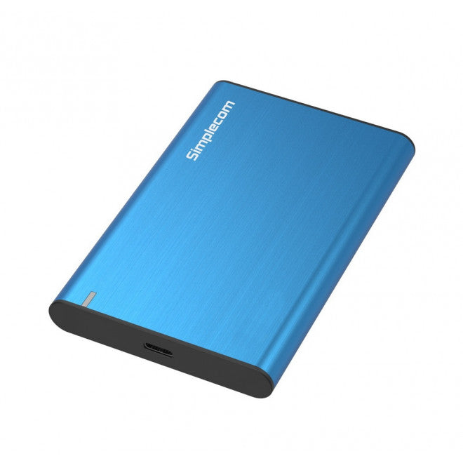 Simplecom SE221 Aluminium 2.5'' SATA HDD/SSD to USB 3.1 Enclosure Blue USB 3.1 Gen 1 support up to 5Gbps data