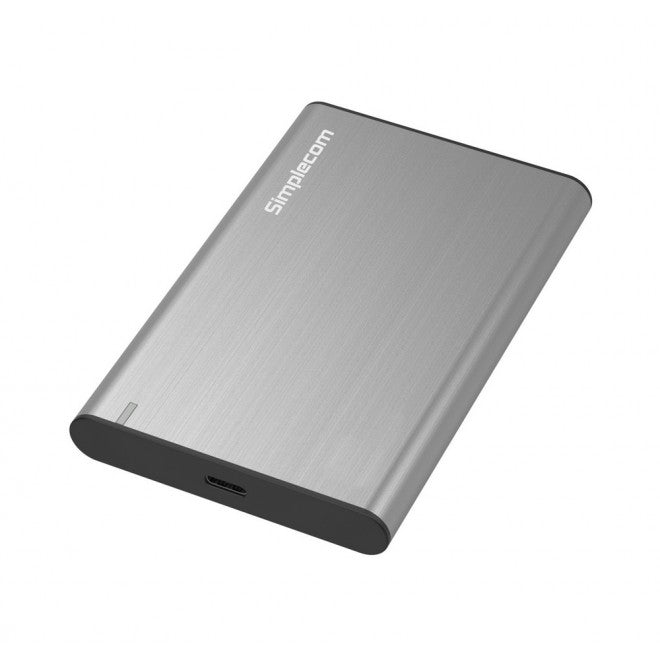 Simplecom SE221 Aluminium 2.5'' SATA HDD/SSD to USB 3.1 Enclosure Grey USB 3.1 Gen 1 support up to 5Gbps data