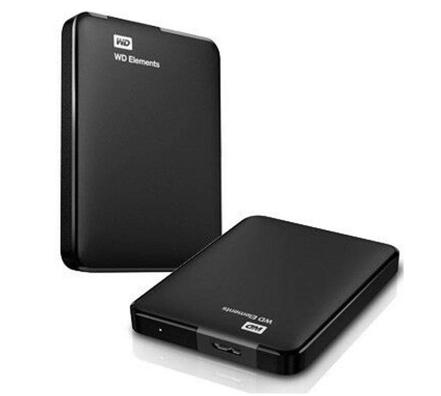 Western Digital WD Elements 5TB USB 3.0 2.5" Portable External Hard Drive - Slim Light Durable Shock Proof Black