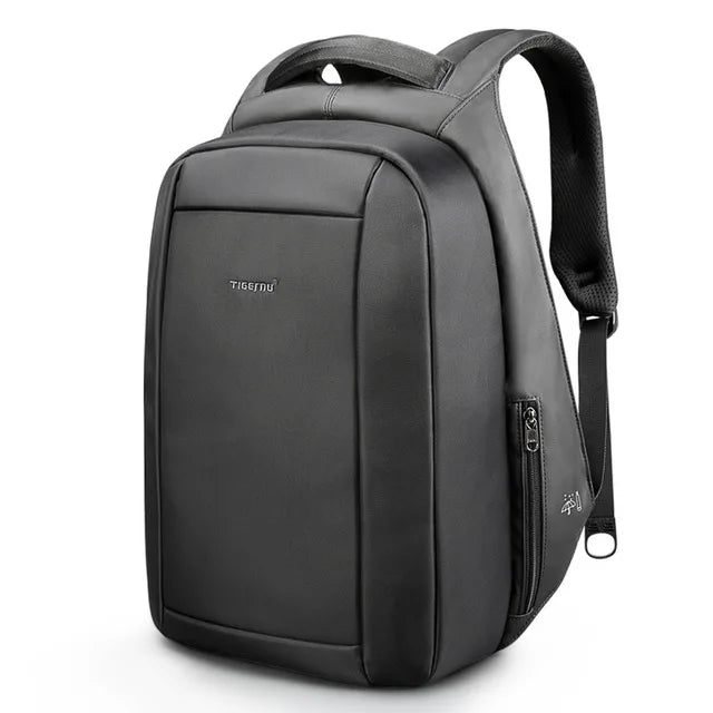 NNEOBA Anti-Theft Laptop Backpack USB Port Black-0
