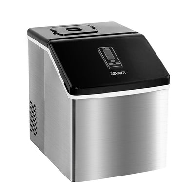 NNEDSZ 3.2L Portable Ice Cube Maker Cold Commercial Machine Stainless Steel-0