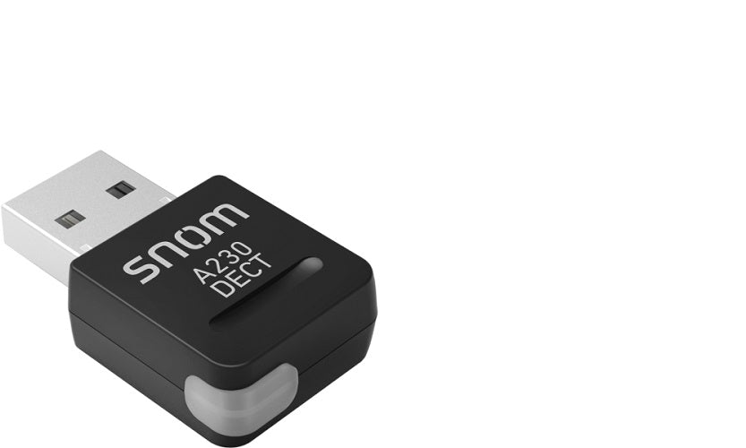 Snom-A230 USB DECT Dongle, Suitable For All Snom D7XX- and D3XX- series Desk Phones With USB Port
