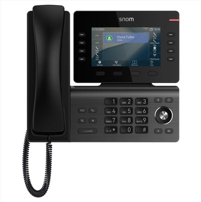 Snom D812 Desk Telephone, 5" color LCD Screen with 8 SIP accounts