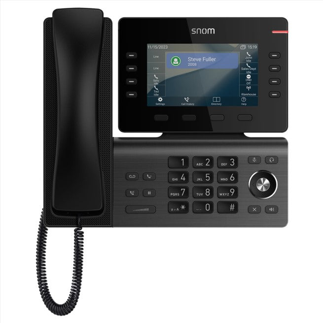 Snom D812 Desk Telephone, 5" color LCD Screen with 8 SIP accounts