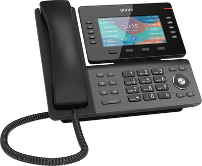 Snom D865 Large tiltable 5 inch IPS colour display 2x USB 2.0 high speed connection 10 programmable function keys