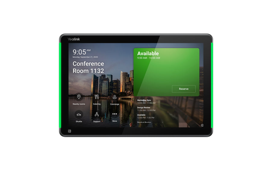 Yealink RoomPanel Plus E2- Black Android 13 OS Touch Screen Scheduler 10.1-inch multifunctional meeting room