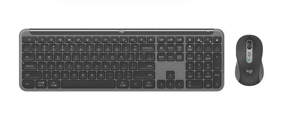 Logitech SIGNATURE SLIM COMBO MK950 -Graphite Keyboard Full-size layout with number pad Mouse 1000 DPI 1-Year