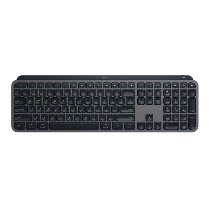 Logitech MX KEYS S Wireless ILLUMINATED Keyboard/ Rechargeable Li-Po (1500 mAh) battery Graphite 1-Year Limited