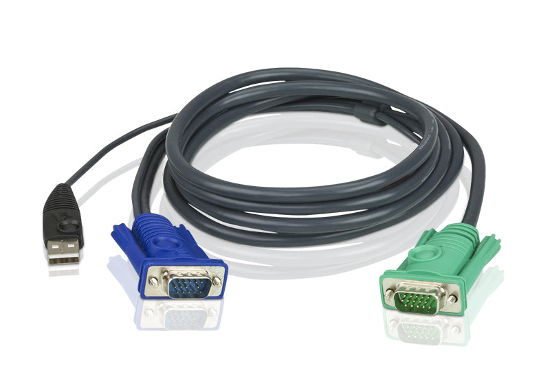Aten KVM Cable 5m with VGA & USB to 3in1 SPHD to suit CS8xU