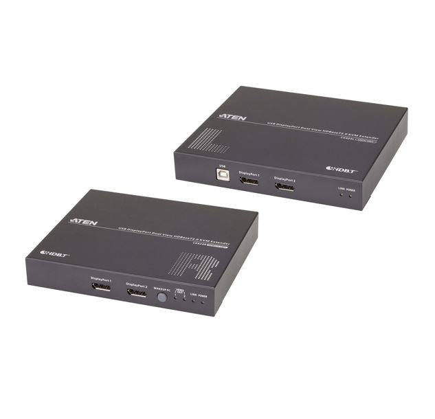 Aten CE924 USB DisplayPort Dual View HDBaseT™ 2.0 KVM Extender (4K@100m- Single View)