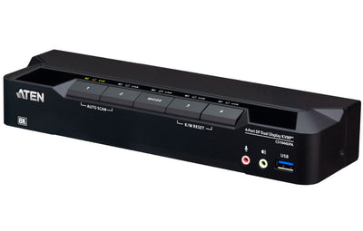 Aten Desktop 4-Port USB 3.0 8K DisplayPort Dual-Display KVMP™ Switch