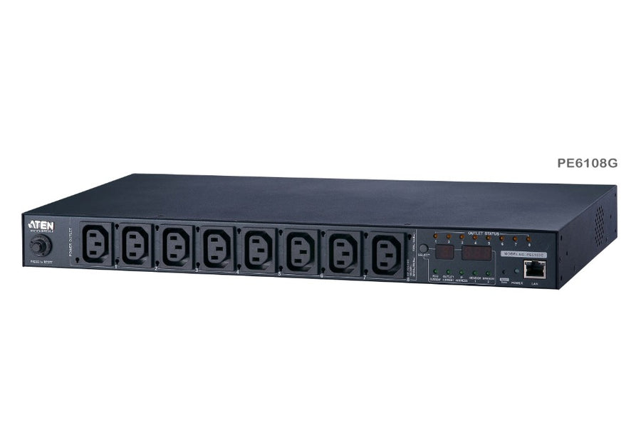 Aten 15A/10A 8-Outlet 1U Metered & Switched eco PDU