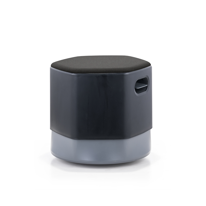 LDR-OL LDR Focus Mini Stool–Height-adjustable tumbler stool with moulded foam