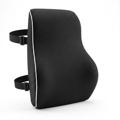 Artiss Ergonomic Lumbar Support Cushion for Office Chair and Car Memory Foam Lumbar Pillow for Back, Breathable Back Support Pillow with Adjustable Straps for Office Gaming Car Home