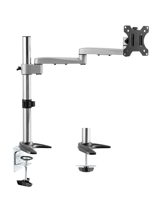 Astrotek Monitor Arm Desk Mount Height Adjustable Stand for Single LCD Display 23.8"-32" 8kg 30° Tilt 180° Swivel