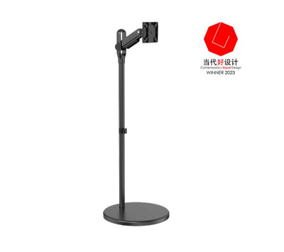 Brateck Mobile Spring assisted Display Floor Stand Fit Most 17"-35" Monitor Up to 10kg per screen VESA
