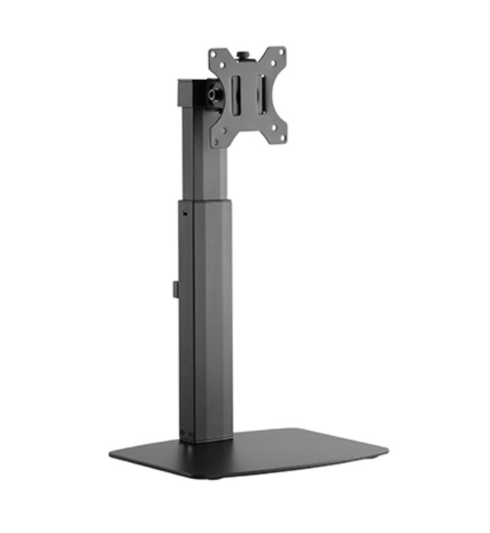 Brateck Single Free Standing Screen Pneumatic Vertical Lift Monitor Stand Fit Most 17"-32" Flat and Curved