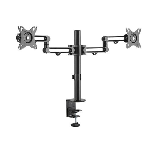 Brateck Dual Monitor Premium Aluminum Articulating Monitor Arm Fit Most 17"-32" Monitors Up to 8kg per screen VESA