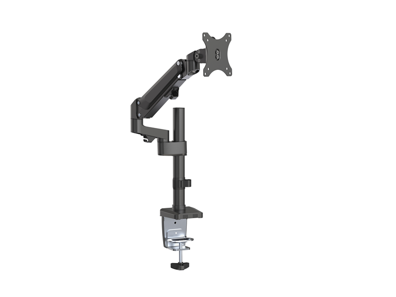 Brateck Single Monitor Heavy-Duty Aluminum Gas Spring Monitor Arm Fit Most 17" - 35" Monitors Up to12kg per screen