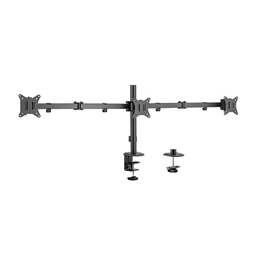 Brateck Triple-Monitor Steel Articulating Monitor Mount Fit Most 17"-27" Monitor Weight Capacity (per screen):7kg