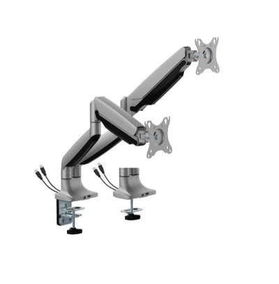 Brateck LDT82-C024UC Dual Screen Heavy-Duty Gas Spring Monitory Arm with USB Ports For most 17"~35" Monitors