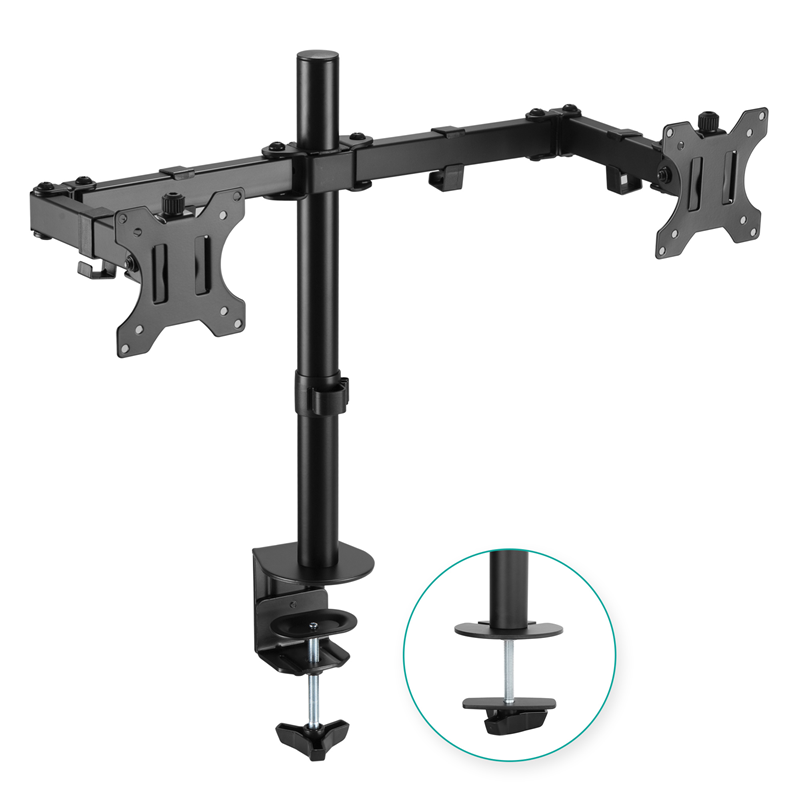 MBEAT® activiva ErgoLife Dual Monitor Screen Double Joint Monitor Arm Detachable VESA 360° Rotary Two Mounting