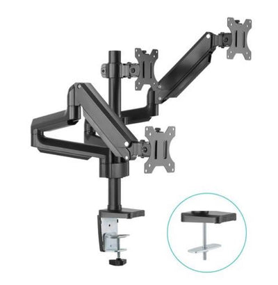MBEAT® activiva ErgoLife Triple Monitor Screen Gas Spring Monitor Arm Support Monitor Types: Flat screen and