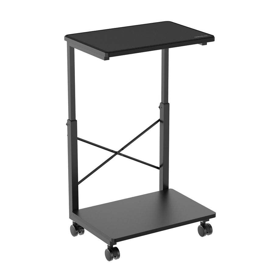 MBEAT® activiva Height Adjustable PC & Printer Storage Stand Black Adjustable Shelf Height: 55/60/65/70/75/80/85cm