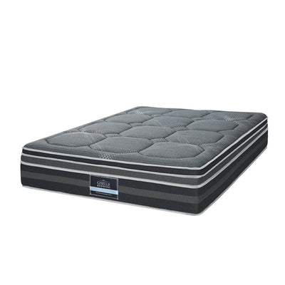NNEDSZ 35CM QUEEN Mattress Bed 7 Zone Dual Euro Top Pocket Spring Medium Firm-0