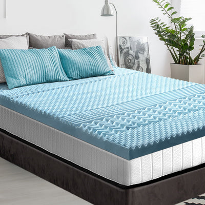 NNEDSZ Giselle Memory Foam Mattress Topper 7-Zone 8cm King Single-0