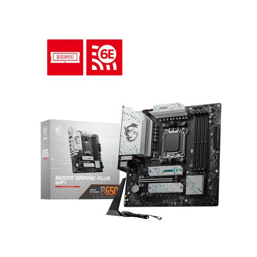 MSI B650M Gaming PLUS WIF AMD AM5 mATX Motherboard
