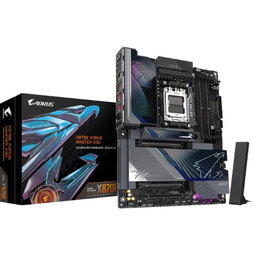 Gigabyte X870E Aorus Master X AM5 DDR5 256GB USB4 Wi-Fi7 BT5.4 10GbE+5GbE PCIe5 M.2 PCIe5/4 HDMI ALC1220 ES9118