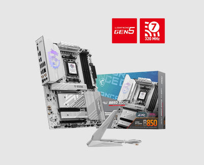 MSI B850 EDGE TI WIFI, AMD B850, 4x DDR5 256GB