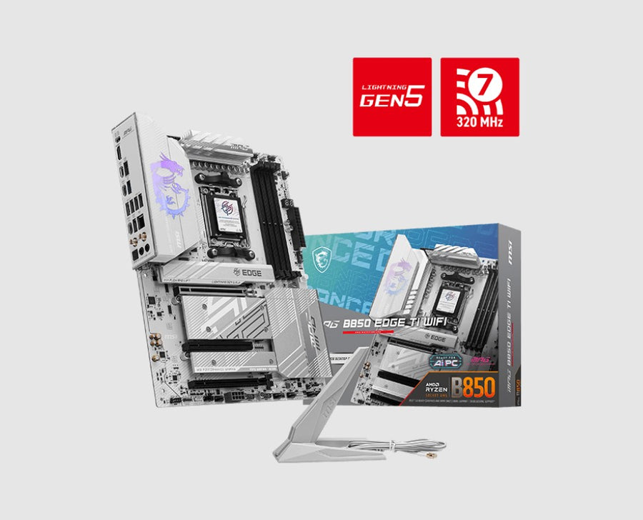 MSI B850 EDGE TI WIFI, AMD B850, 4x DDR5 256GB