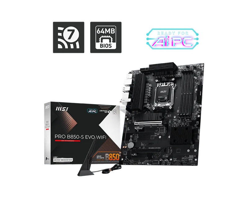 MSI PRO B850-S EVO WIFI, AMD B850